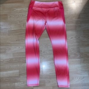 Striped workout leggings